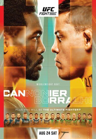 UFC Fight Night: Cannonier vs Borralho .